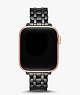 Black Scallop Link Stainless Steel Bracelet 38/40mm Band For Apple Watch®, Black / Glitter, ProductTile