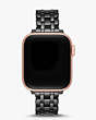 Black Scallop Link Stainless Steel Bracelet 38/40mm Band For Apple Watch®, Black / Glitter, Product