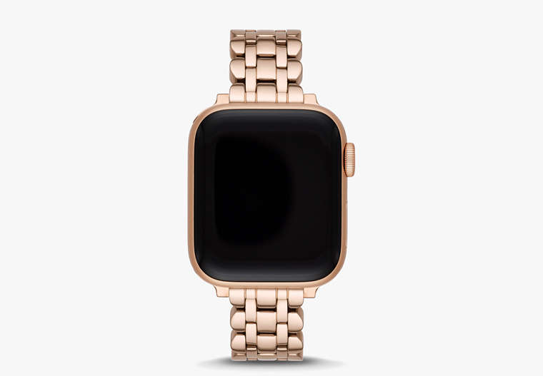 Rose Gold-tone Scallop Link Stainless Steel Bracelet 38/40mm Band For Apple Watch®, Rose Gold, Product image number 0