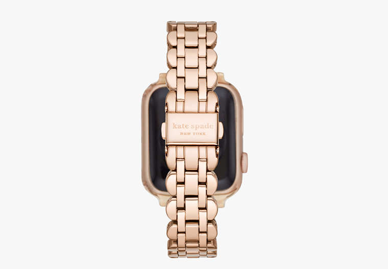 Rose Gold-tone Scallop Link Stainless Steel Bracelet 38/40mm Band For Apple Watch®, Rose Gold, Product