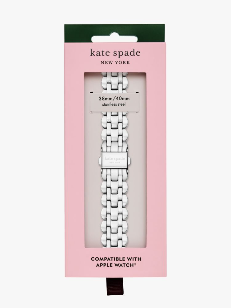 Silver Scallop Link Stainless Steel Bracelet 38/40mm Band For Apple Watch®  | Kate Spade New York