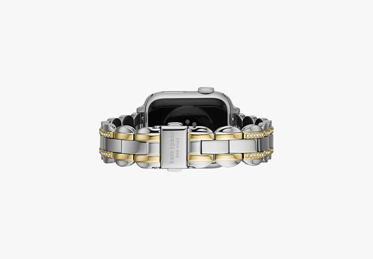 Two-tone Pavé Stainless Steel Bracelet 38/40mm Band For Apple Watch®, Parchment, Product