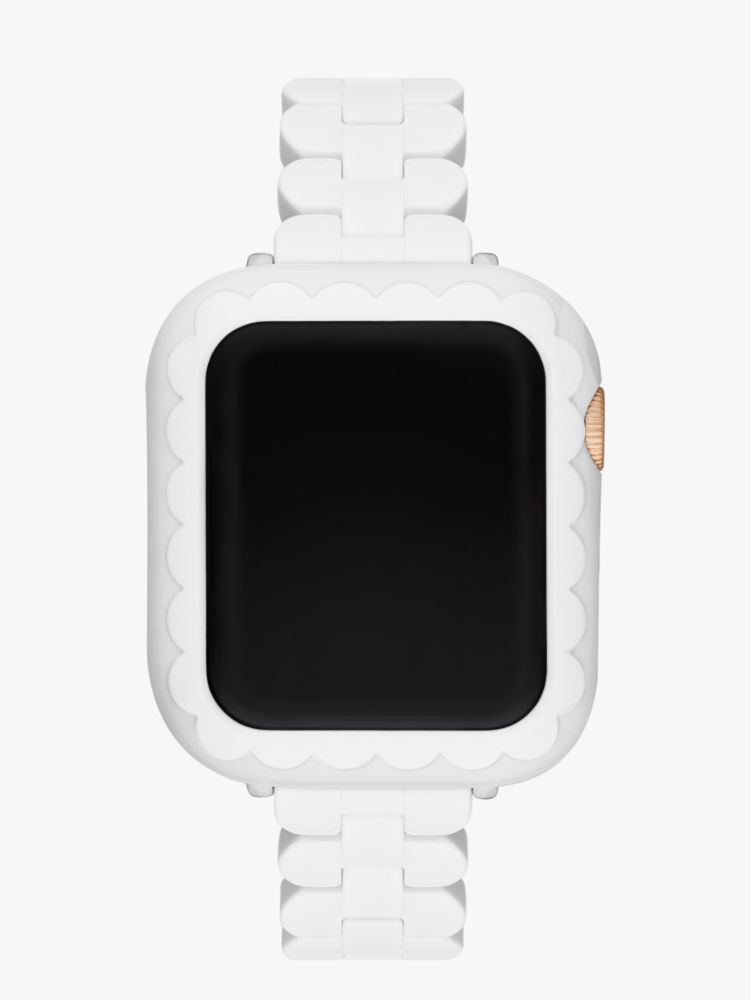 White Acetate 40mm Cover & Band Set For Apple Watch® | Kate Spade New York