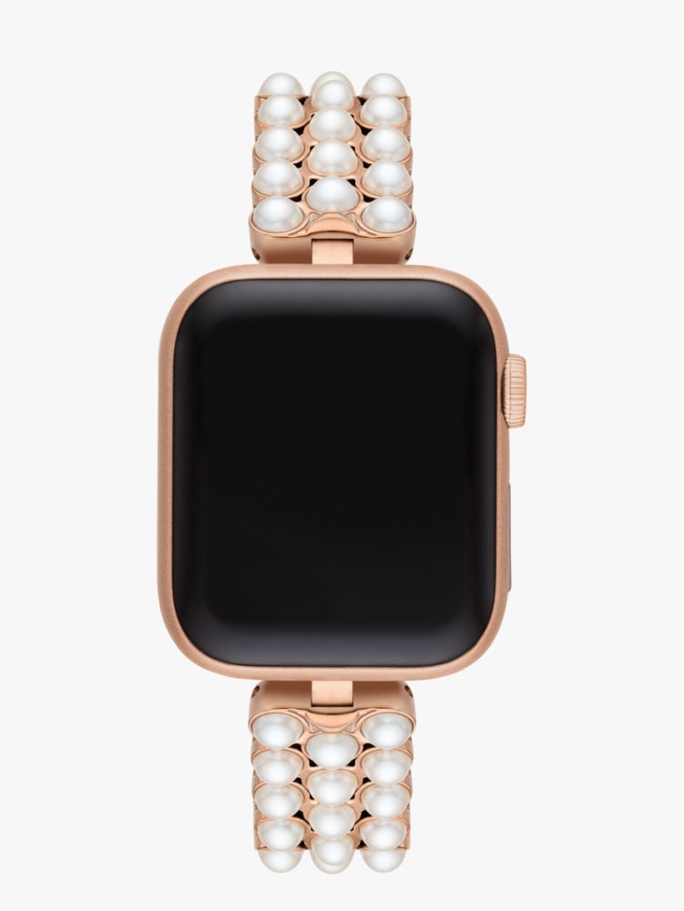 Pearl Gold Tone Stainless Steel 38/40mm Band For Apple Watch 