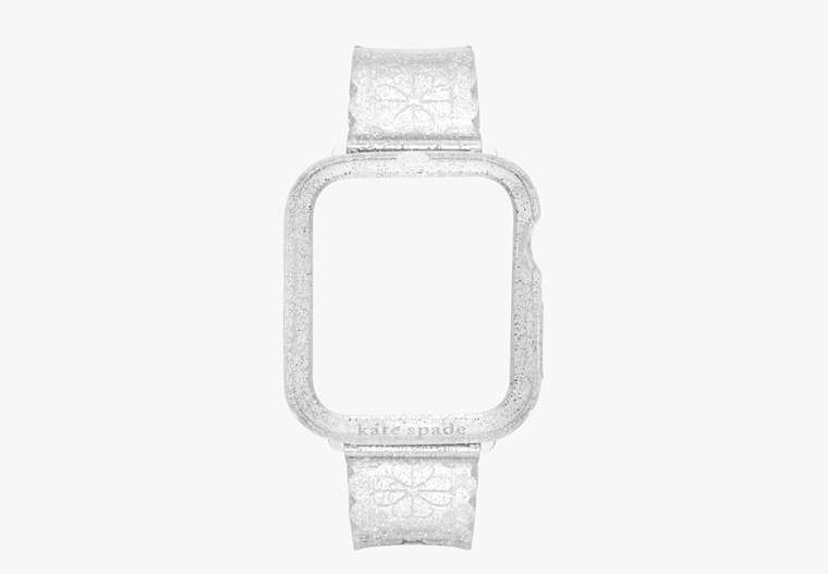 Silver Glitter Jelly 40mm Case & Band Set For Apple Watch®, Black Diamond, Product