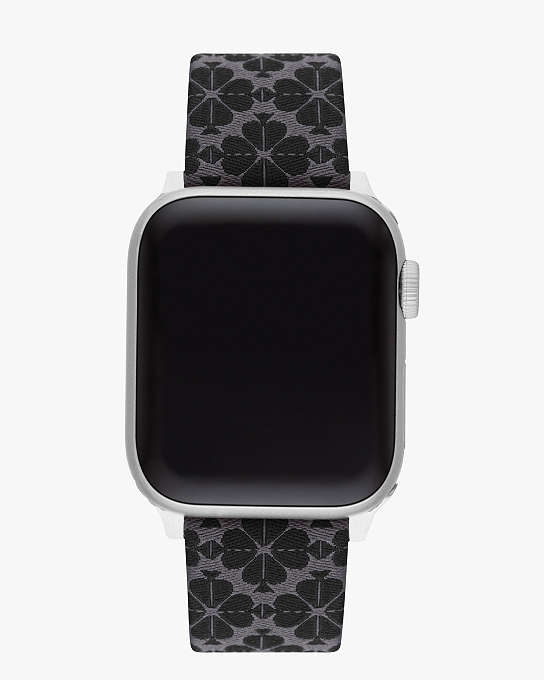 Black Spade Flower Jacquard 38/40mm Band For Apple Watch® | Kate Spade New  York