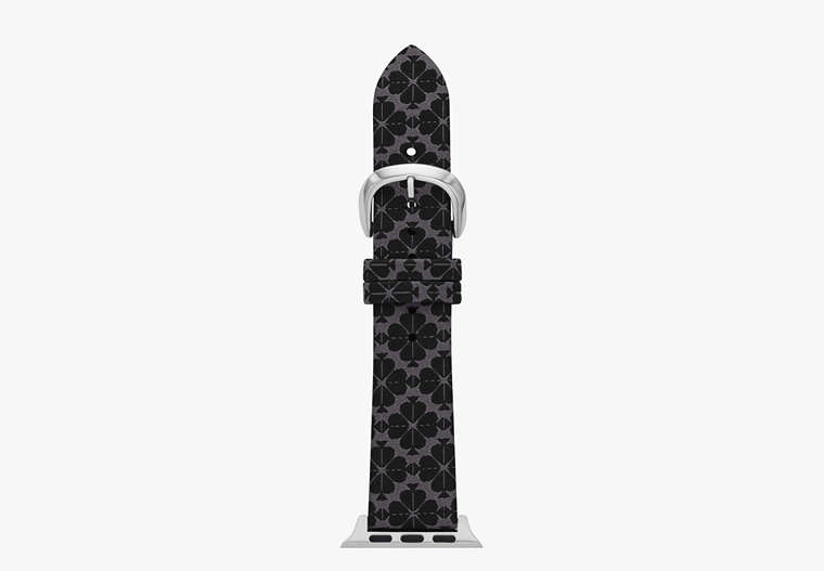 Black Spade Flower Jacquard 38/40/41mm Band For Apple Watch®, Black, Product