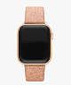 Rose Gold Glitter Leather 38/40/41mm Band For Apple Watch®, Rose Gold, ProductTile