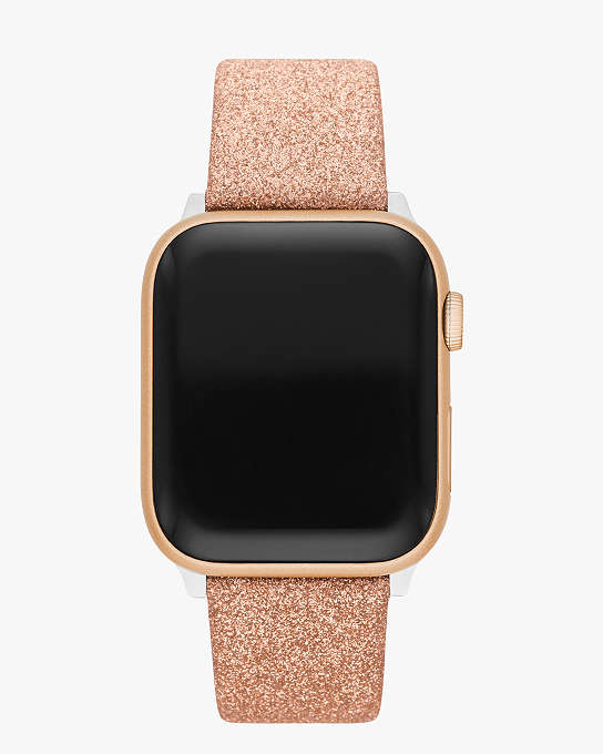 Rose Gold Glitter Leather 38/40mm Band For Apple Watch® | Kate Spade New  York