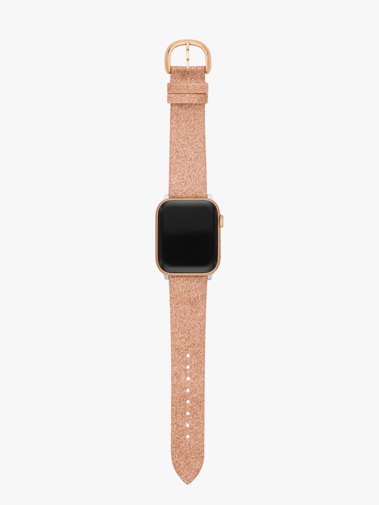 Rose Gold Glitter Leather 38/40mm Band For Apple Watch® | Kate Spade New  York