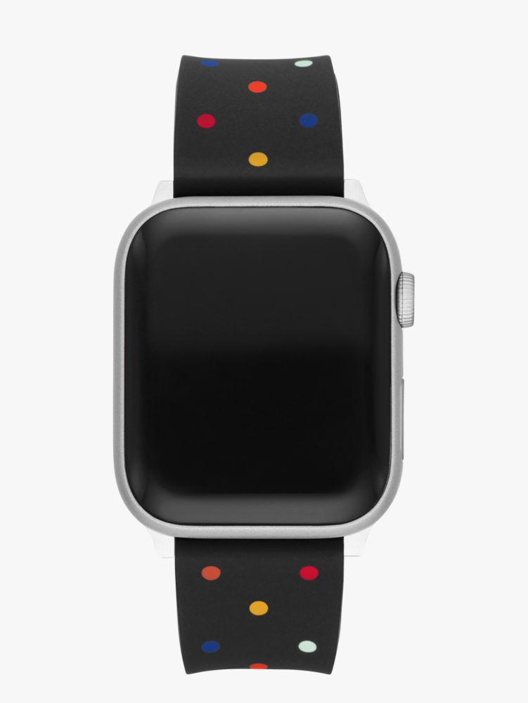 Black & Multicolored Dot Silicone 38/40mm Band For Apple Watch® | Kate Spade  New York