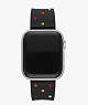 Black & Multicolored Dot Silicone 38/40/41mm Band For Apple Watch®, Black, ProductTile