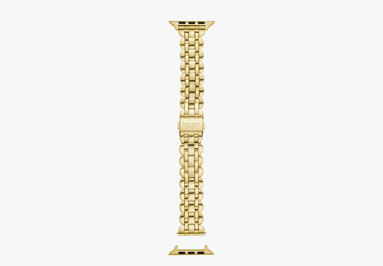 Gold-tone Scalloped Stainless Steel Bracelet 38/40/41mm Band For Apple Watch®, YELLOW, Product