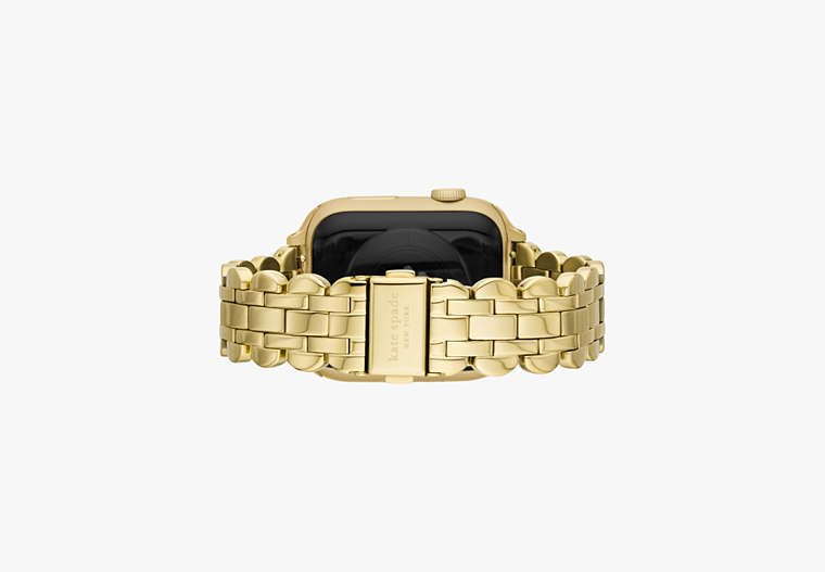 Gold-tone Scalloped Stainless Steel Bracelet 38/40/41mm Band For Apple Watch®, LIMELIGHT, Product