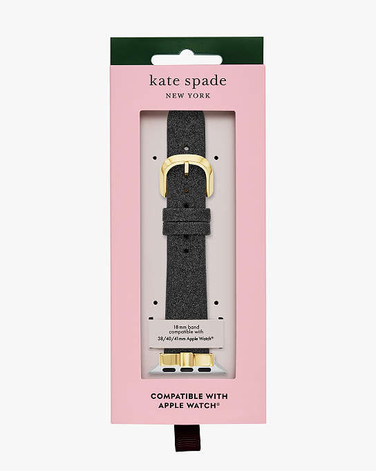 Black Glitter Bow 38/40mm Band For Apple Watch® | Kate Spade New York