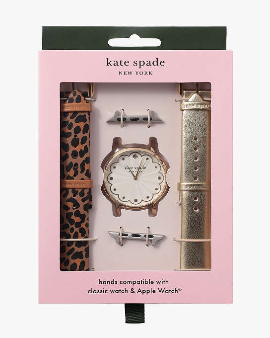 Leopard Cross Compatible 38/40/41mm Band Set For Apple Watch® | Kate Spade  New York