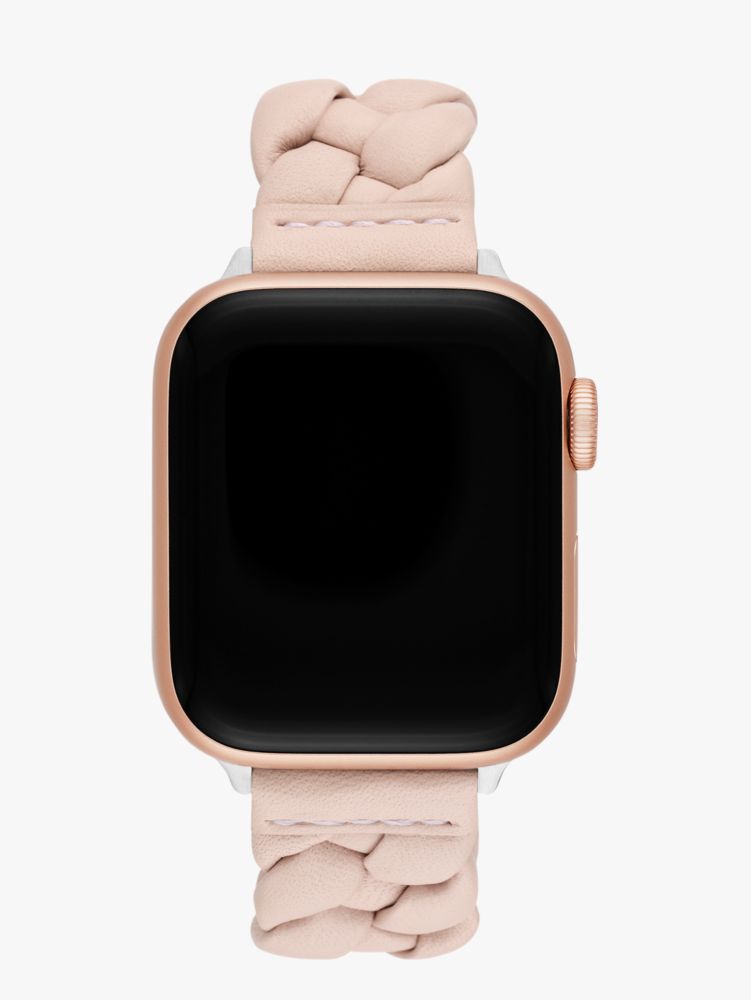 Kate Spade Braided Leather 38-49mm Band For Apple Watch In Pink