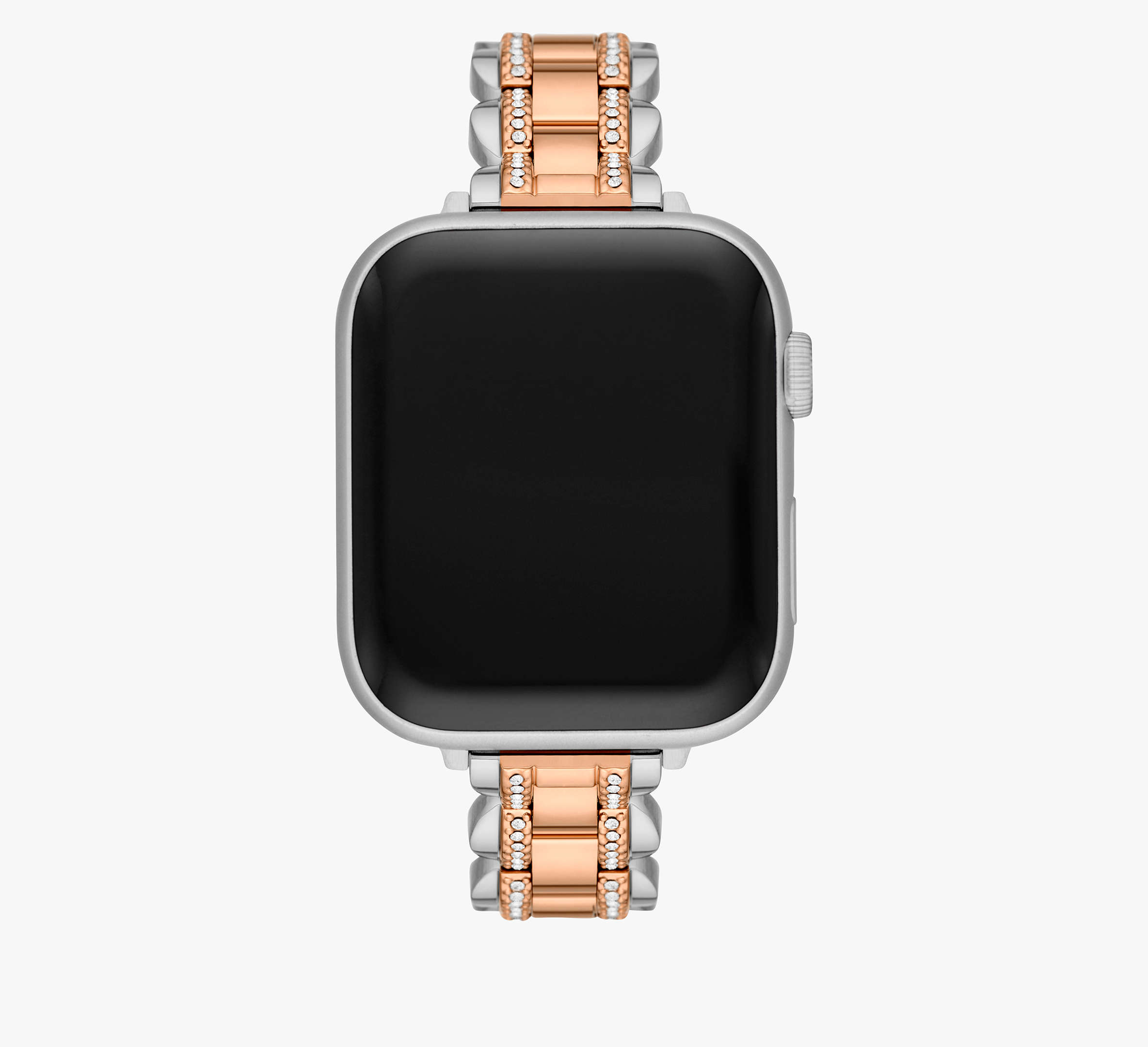 Kate Spade Two-tone Stainless Steel 38-45mm Band For Apple Watch In Silver