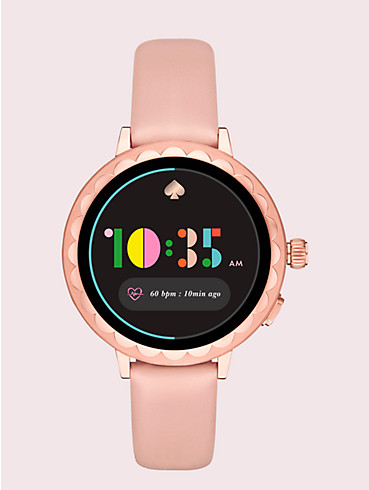 blush leather scallop smartwatch 2, , rr_productgrid