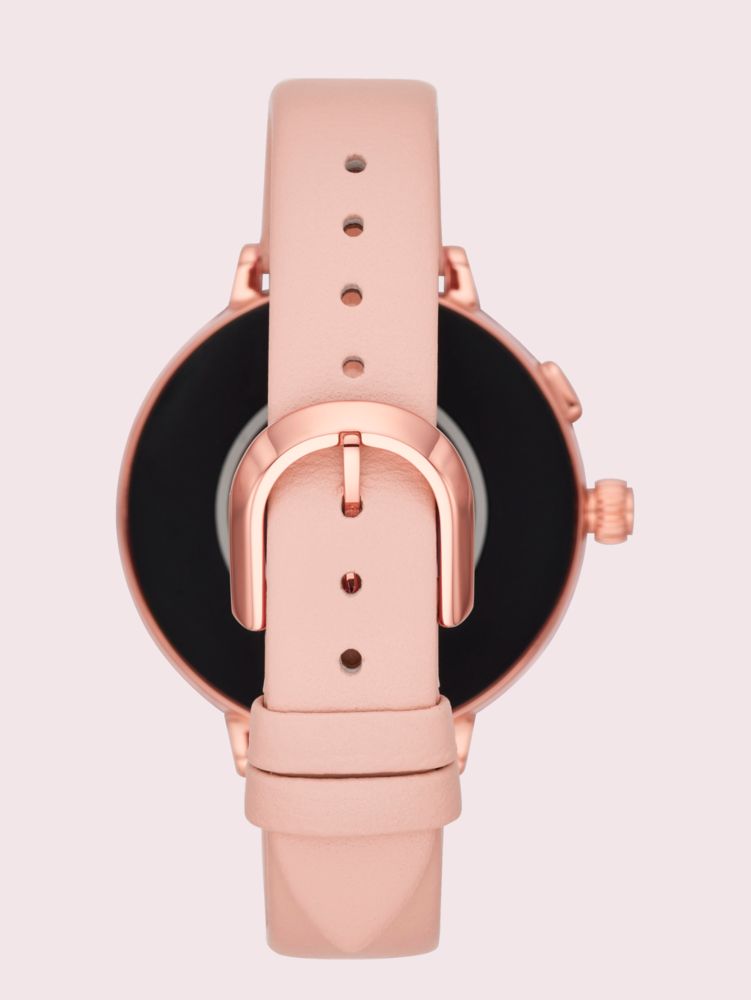 blush leather scallop smartwatch 2