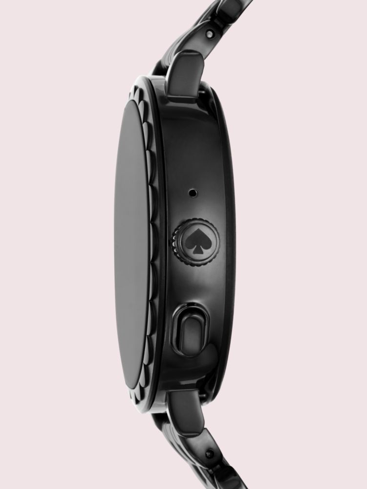 Black Stainless Steel Scallop Smartwatch 2 | Kate Spade New York