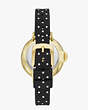 Park Row Black & White Dot Silicone Watch, Black, Product