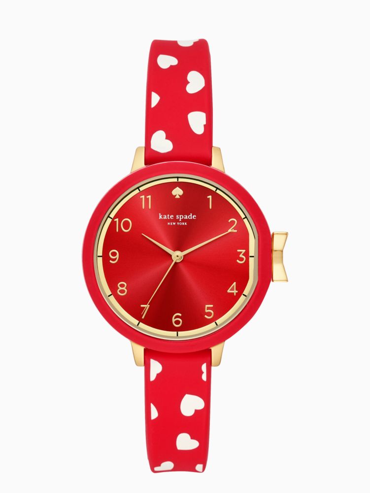 kate spade park row silicone watch