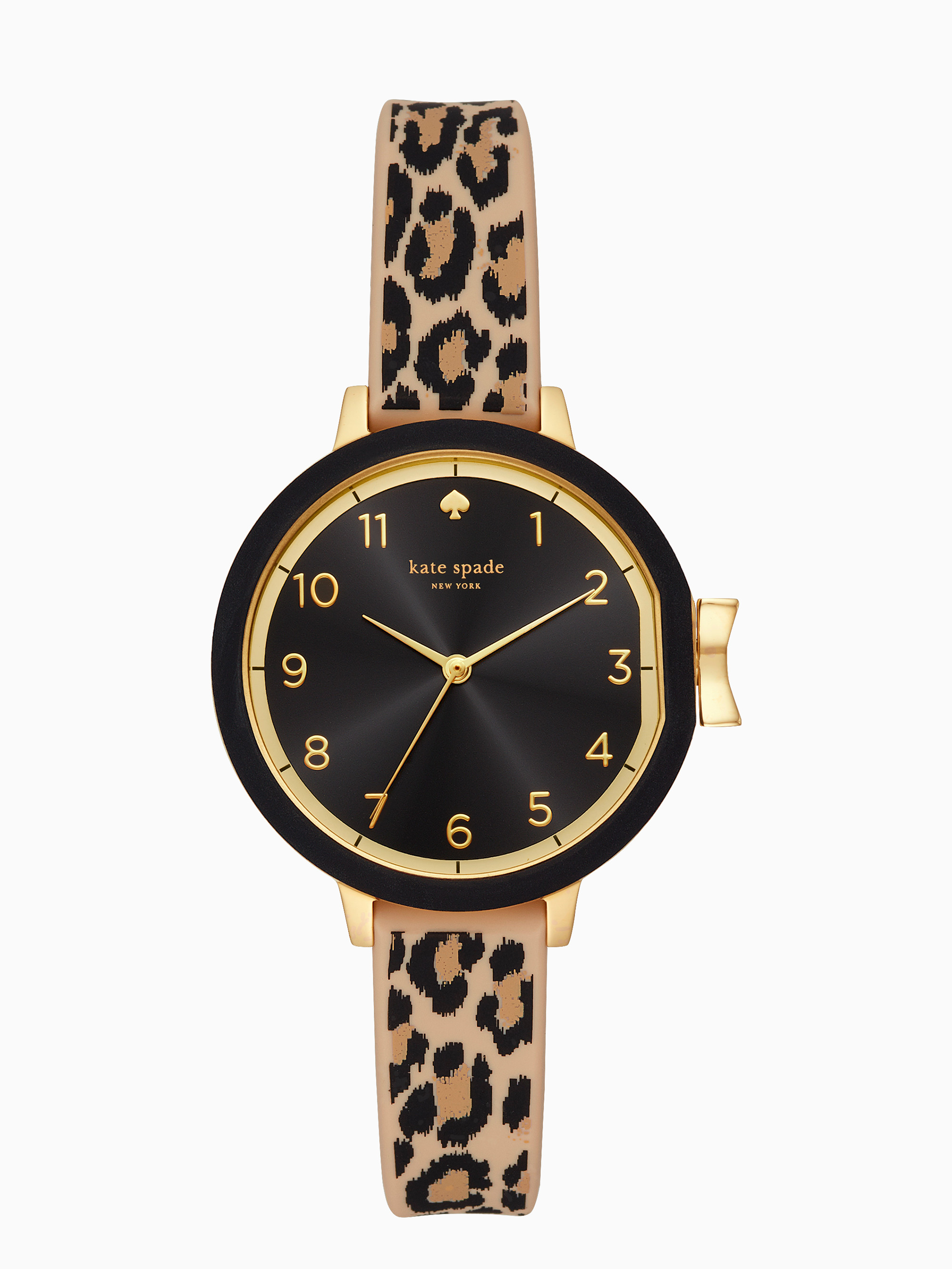 park row leopard-print silicone watch