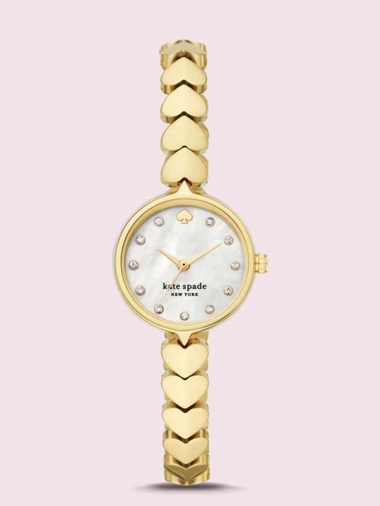 Hollis Gold-tone Stainless Steel Hearts Watch, Gold, ProductTile