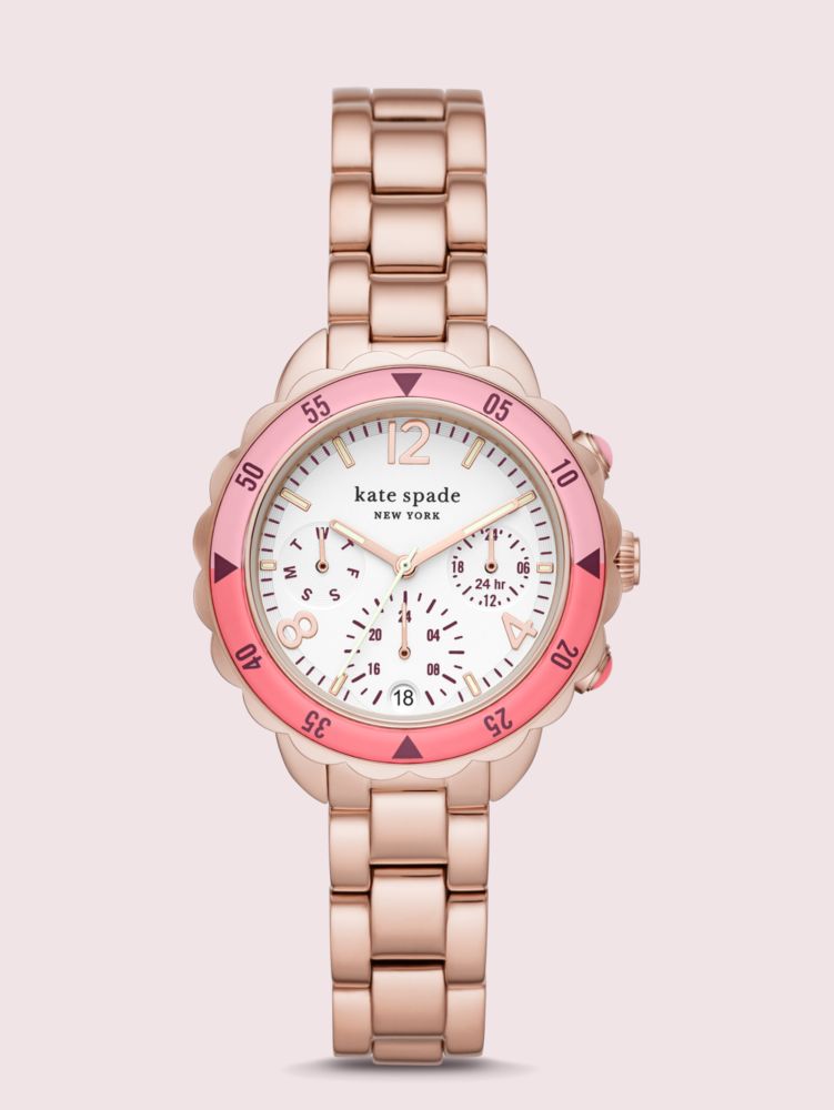 Baywater Dive-inspired Rose Gold-tone Stainless Steel Watch, Rose Gold, Product