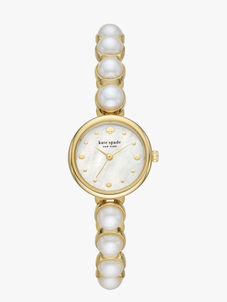 Monroe Pearl Bracelet Watch, Parchment, ProductTile