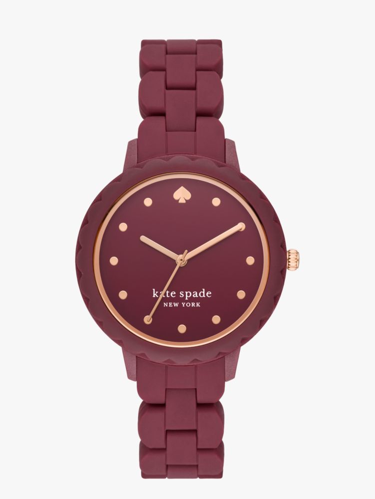 Morningside Pinot Noir Silicone Watch | Kate Spade New York