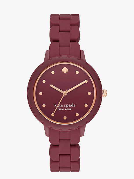 morningside pinot noir silicone watch