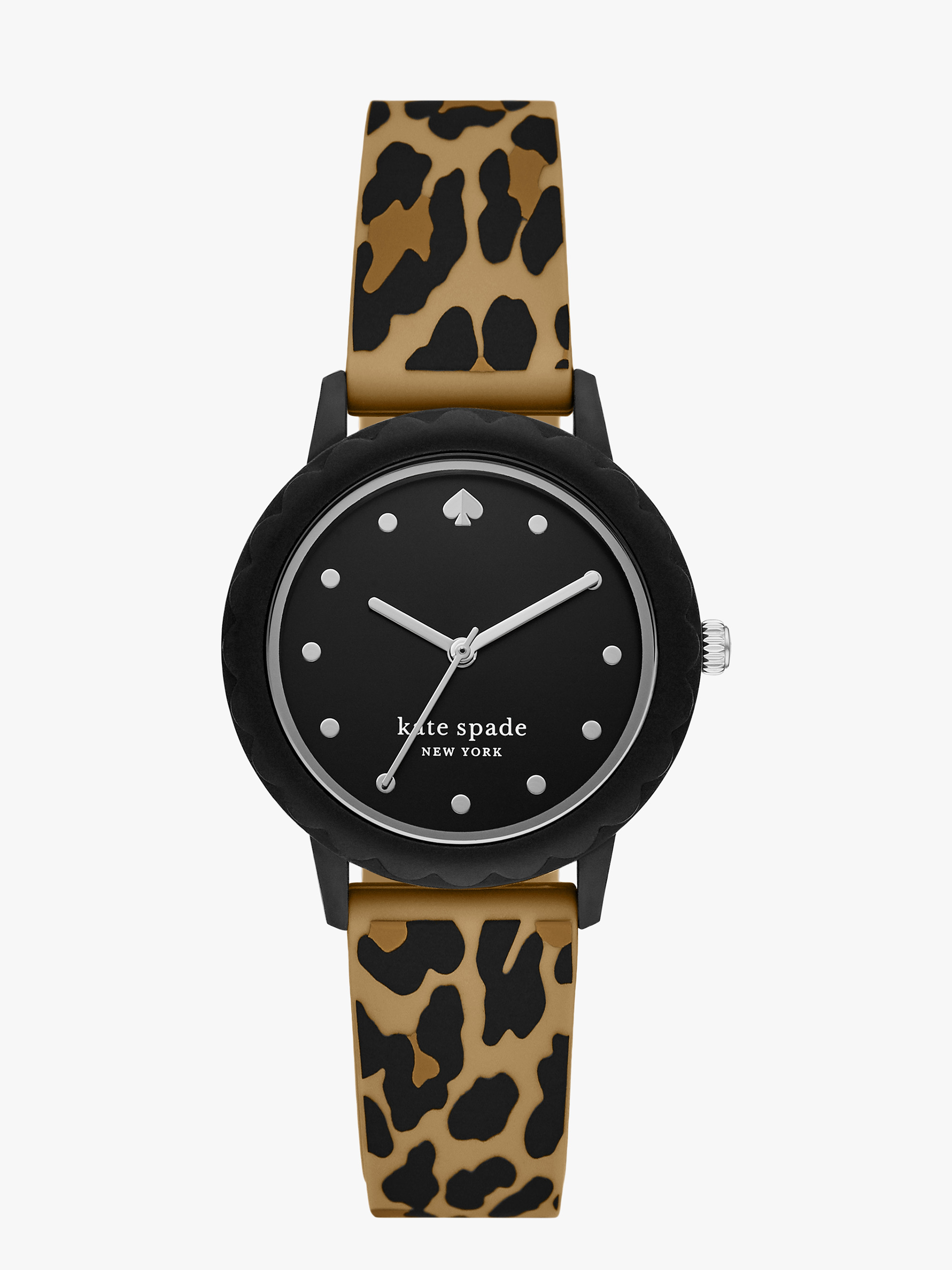 morningside leopard silicone watch