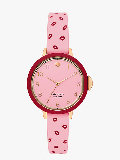 park row lips silicone watch