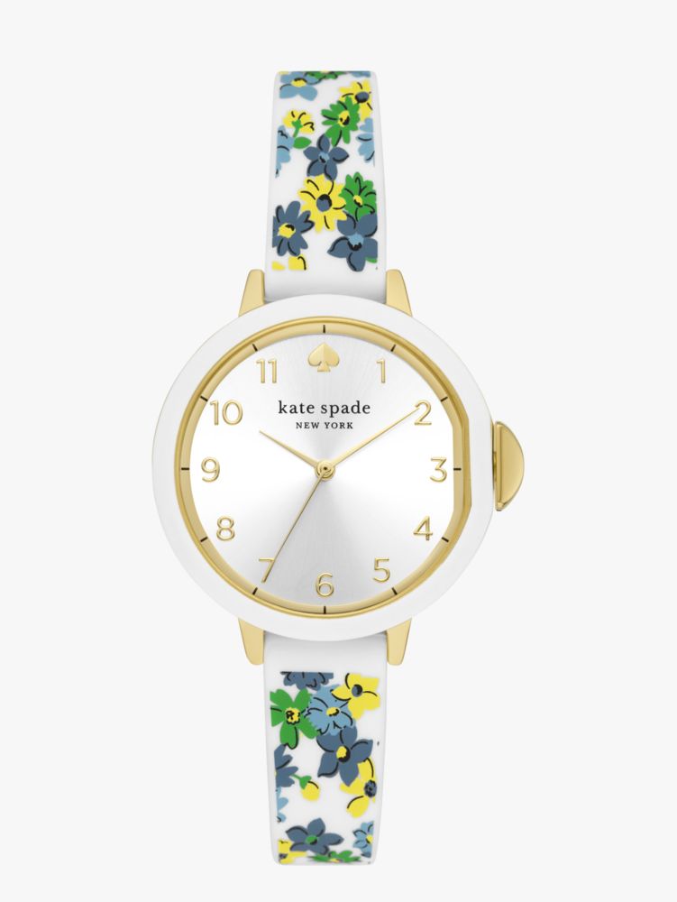 Park Row White Floral Silicone Watch | Kate Spade New York
