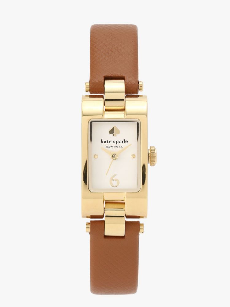 Brookville Brown Leather Watch | Kate Spade New York