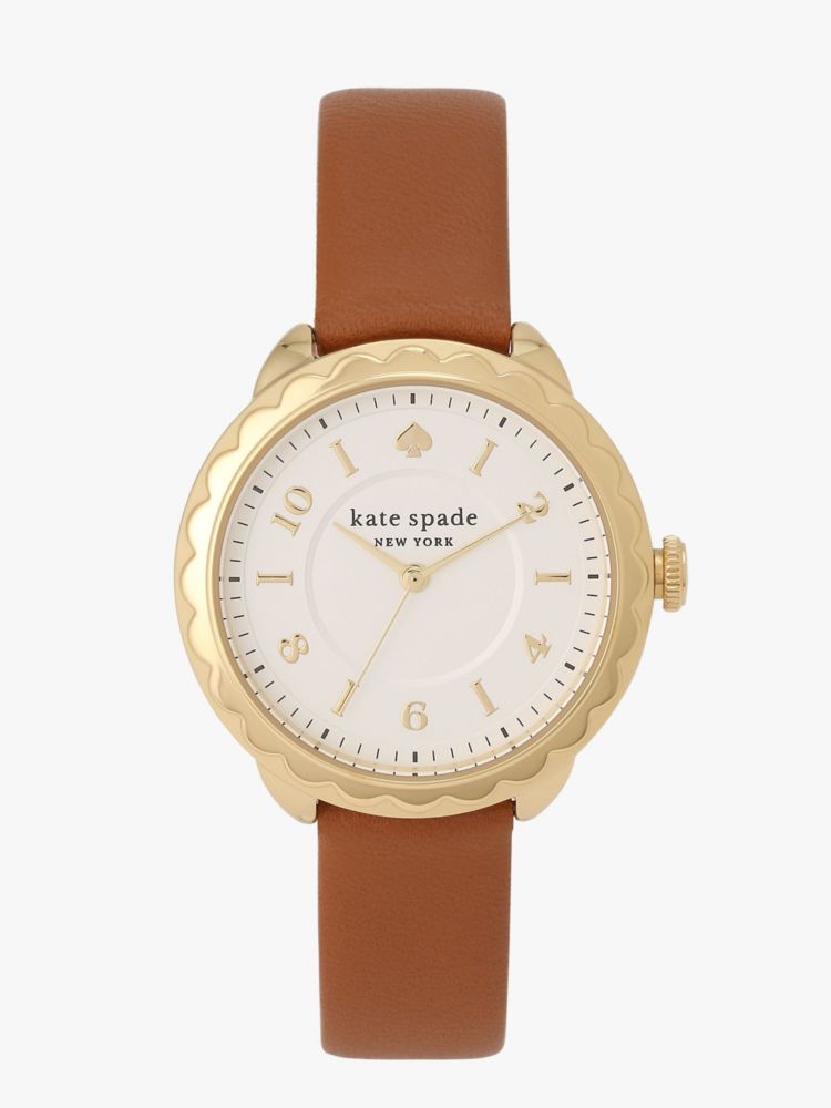 Morningide Brown Leather Watch | Kate Spade New York