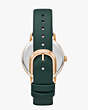 Metro Bookstack Green Leather Watch, SPRUCE, Product