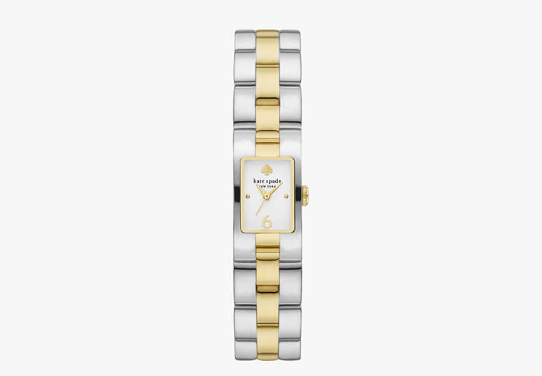 Brookville Two-tone Stainless Steel Watch, White, Product