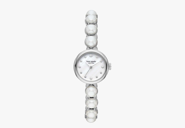 Monroe Pearl Bracelet Watch, White, Product