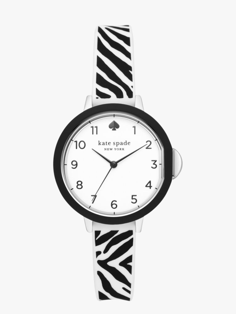 Park Row Zebra Silicone Watch | Kate Spade New York