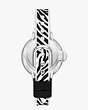Park Row Zebra Silicone Watch, Black, Product