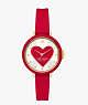 Park Row Heart Silicone Watch, Red, ProductTile