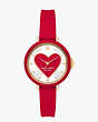 Park Row Heart Silicone Watch, Red, Product