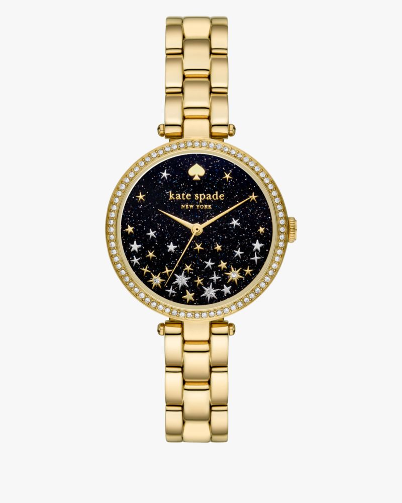 Metro Gold Tone Stainless Steel Mesh Watch