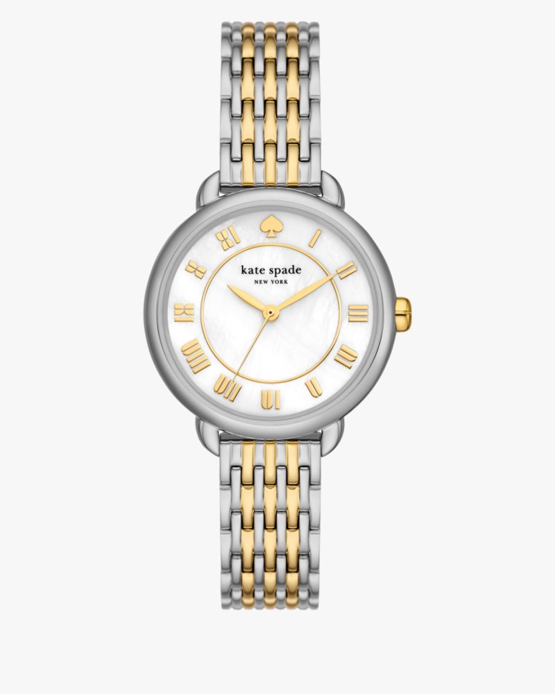 kate spade new york monroe three-hand gold-tone stainless steel and brass  watch - KSW1787 - Watch Station