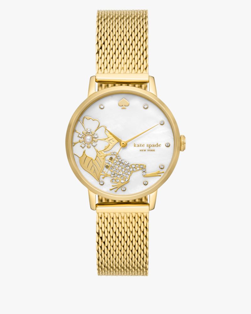 Shop Kate Spade Metro Gold-tone Stainless Steel Watch