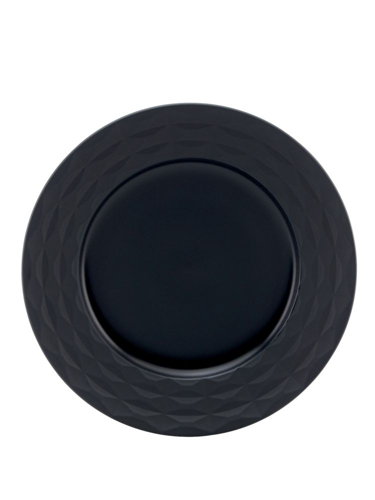 Castle Peak Slate Dinner Plate, Black / Glitter, Product