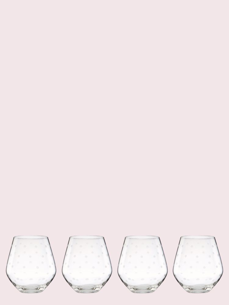 Larabee Dot Stemless Red Wine Set Kate Spade New York